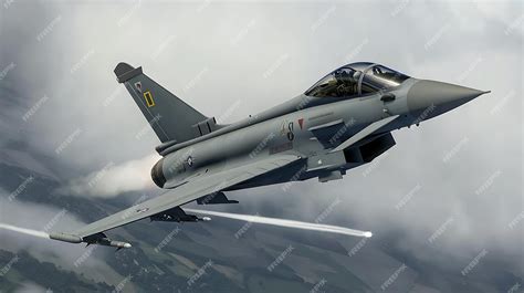 Eurofighter Typhoon engaging in dogfight training exercise