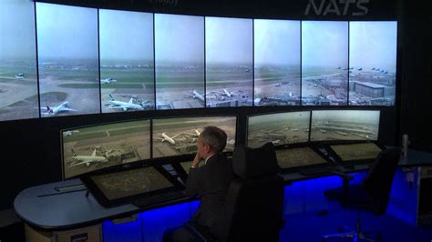 European air traffic control operations center monitoring flights