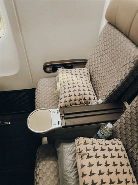 EVA Air economy seats with ergonomic cushions