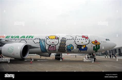 EVA Air Hello Kitty themed Airbus A330 aircraft