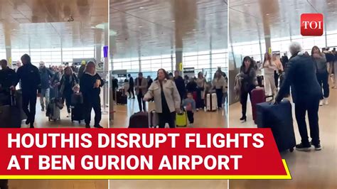 Evacuated terminal at Ben-Gurion International Airport amid rising threats