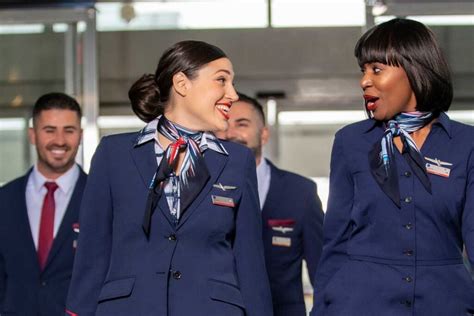 experienced American Airlines cabin crew members serving passengers