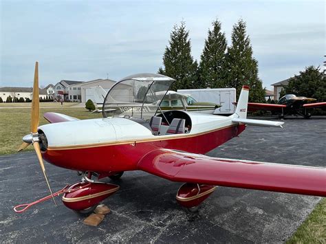 experimental light sport aircraft under maintenance in private hangar