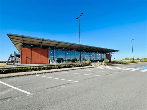 exterior of Châlons Vatry Airport with limited passenger activity