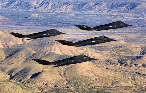 F-117 conducting classified flight near Edwards Air Force Base