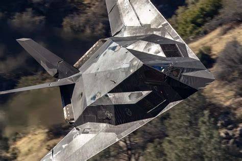 F-117 Nighthawk flying in Nevada during an Air Force test and evaluation mission