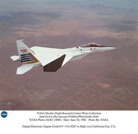 F-15 ACTIVE in NASA’s Dryden Flight Research Center undergoing AI-driven stability testing