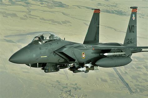 f-15 eagle conducting air superiority mission