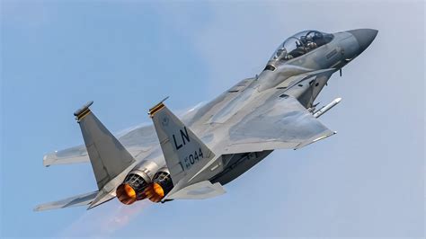 F-15 Eagle conducting air-to-air refueling mission