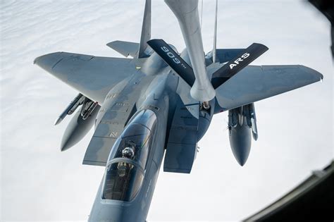 F-15 Eagle in action during aerial combat exercises