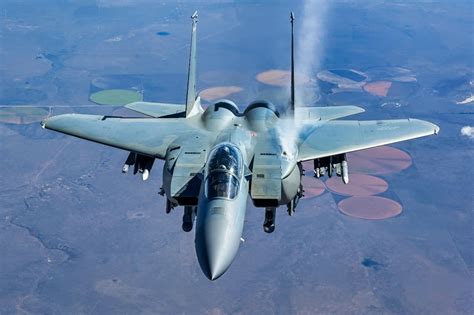 f-15 eagle in long-range mission setup