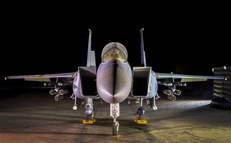 F-15E Strike Eagle dropping precision guided munitions in combat environment