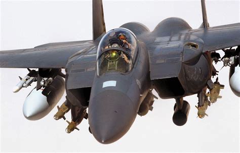 F-15E Strike Eagle with conformal fuel tanks