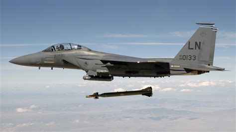 F-15E Strike Eagle with external weapons load