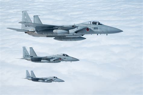 F-15J Eagle in flight over Japan