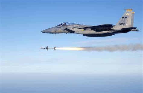 F-15J firing AAM-5 missile during training