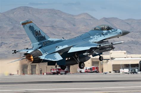 f-16 aggressor in training exercise