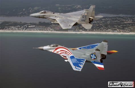 f-16 alongside f-15 and mig-29