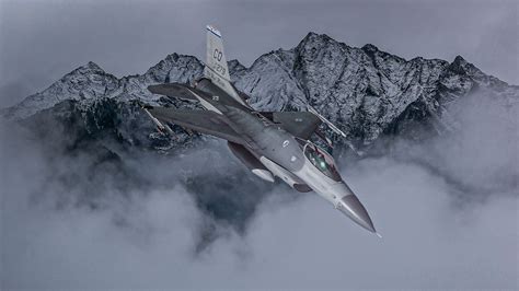 F-16 Fighting Falcon performing a high angle-of-attack maneuver with fly-by-wire flight controls