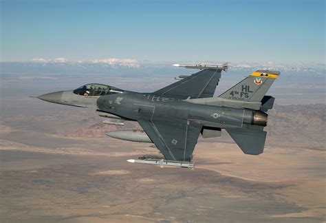 f-16 squadron in flight