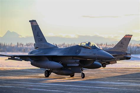f-16 wraith in alaska training mission