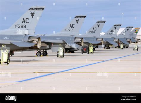 f-16s taking off from atlantic city ang base