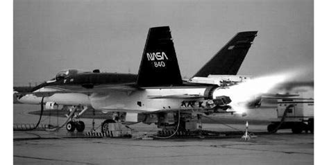 F-18 HARV executing post-stall maneuvers, demonstrating airflow control