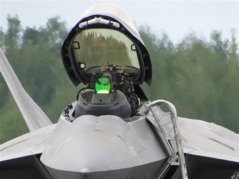 F-22 cockpit canopy with stealth coating technology