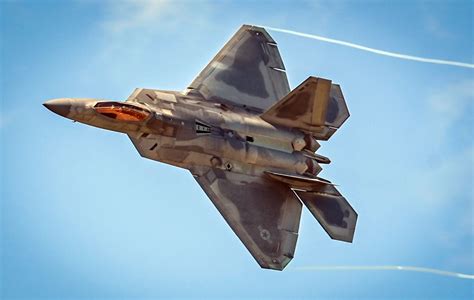 F-22 Raptor in flight with advanced radar systems
