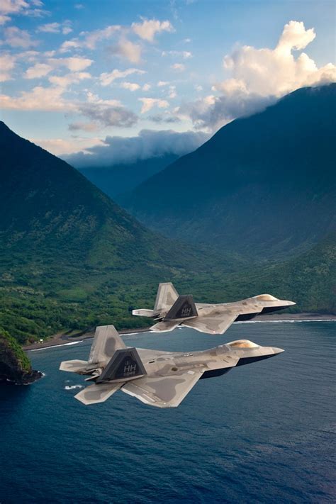 F-22 Raptor in Hawaii skies