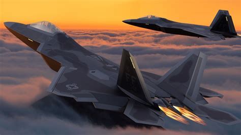 F-22 Raptors flying ahead of B-2 bombers to suppress enemy defenses in Iranian airspace