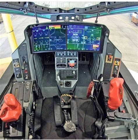 F-35 cockpit with advanced display systems