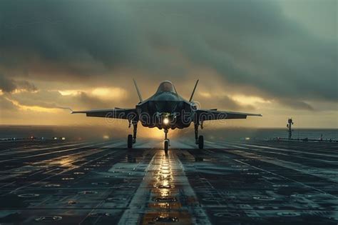 F-35 jets on Canadian airbase runway at sunset