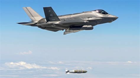 F-35 releasing GBU-31 JDAM during a precision strike mission