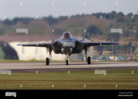 F-35A Lightning II taxiing at NATO airbase with Turkish flag in background