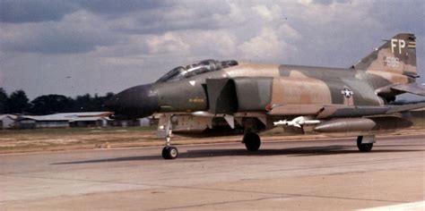 F-4 Phantom II engaging North Vietnamese MiG-21 fighters during Vietnam War