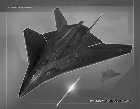 F-47 concept rendering showing futuristic design and next-gen stealth
