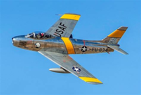 F-86 Sabre jet fighter during Korean War