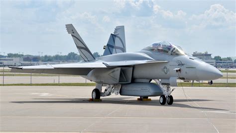 F/A-18 Block III Super Hornet with conformal fuel tanks and upgraded cockpit
