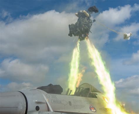 F/A-18 emergency ejection sequence