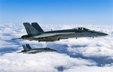 F/A-18 Growler supporting APG-79-equipped Super Hornets in electronic warfare operations
