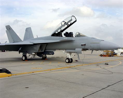 F/A-18 Super Hornet equipped with targeting pods