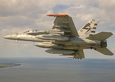 F/A-18 Super Hornet with a full strike mission payload