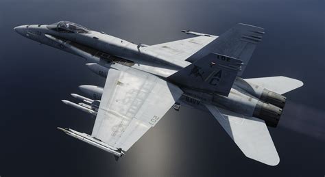 f/a-18c hornet performing carrier landing