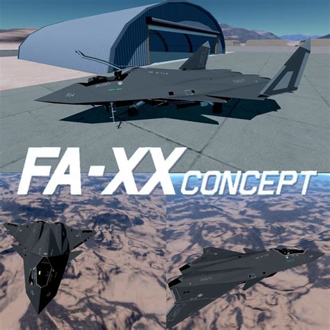 fa-xx concept with drone wingmen in formation over pacific theater