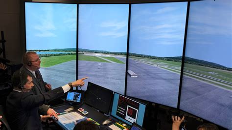 FAA air traffic control training at the Oklahoma City academy with trainee controllers