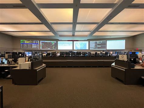 FAA control center facility interior showing outdated equipment and analog consoles