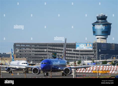 Federal Aviation Administration control tower overlooking LaGuardia Airport
