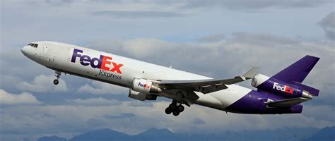 FedEx MD-11 freighter on cargo ramp