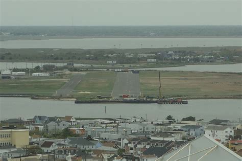final aircraft landing at Bader Field before permanent closure in 2006